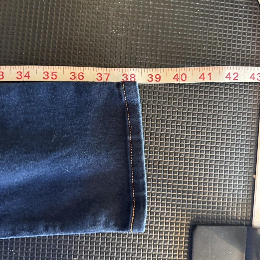 Levi's 524 Skinny Jeans Juniors 7 Blue Dark Wash Mid Rise Stretch Denim Pants - Picture 4 of 6
